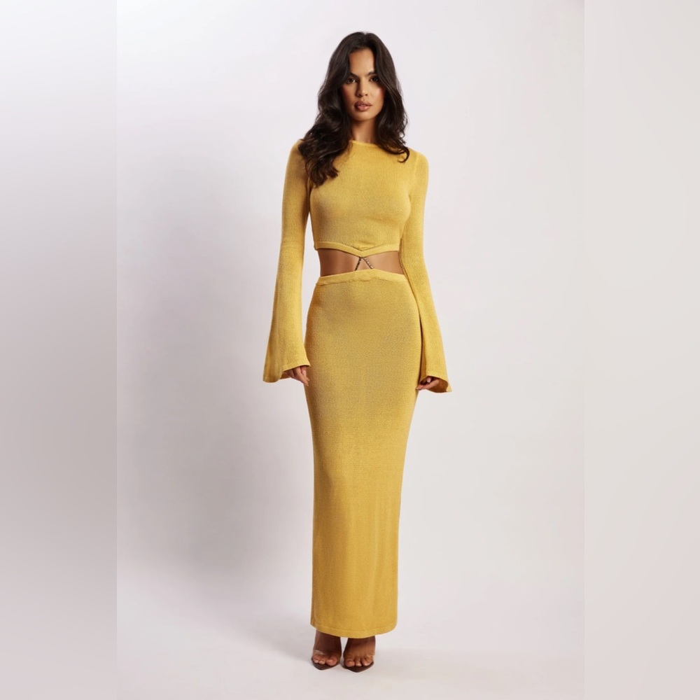 Meshki Anna Flare Sleeve Knit dress